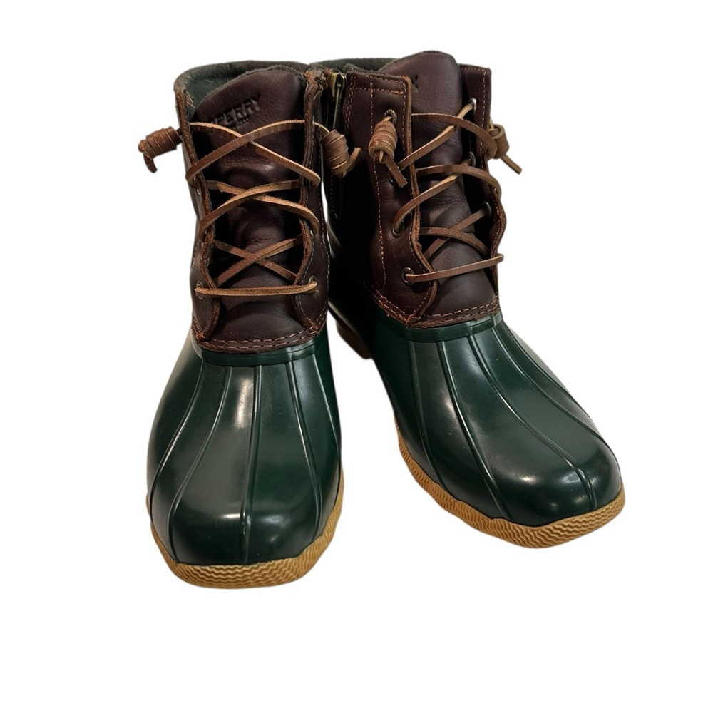 Women’s Sperry Saltwater Duck Lug Boot Duck Boots Rain Boots Rain Boot Fall 9.5 - Picture 2 of 11